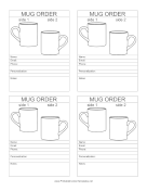 Mug Order Form