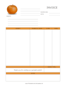 Pumpkin Patch Invoice