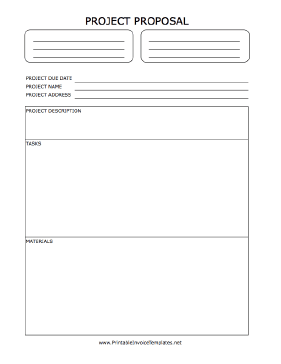 Project Proposal Form template