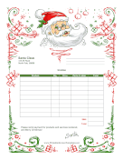 Santa Invoice template