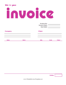 Colorful Product Invoice