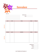 Flowers Invoice