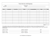 Travel Invoice with Expenses