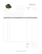 Tree Care Invoice
