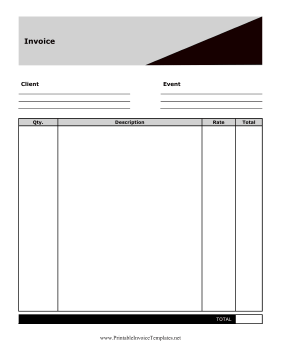 Basic Invoice Black template