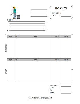 Building Maintenance Invoice template