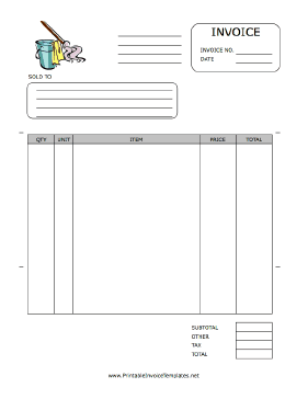 Cleanup Invoice template