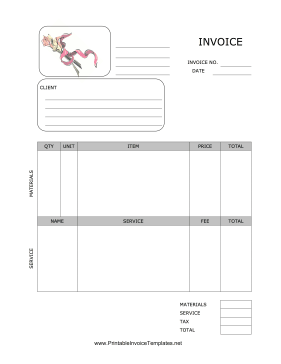 Funeral Invoice template