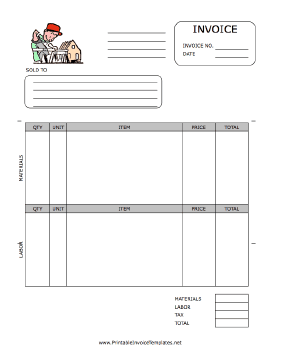 Homerepair Invoice template