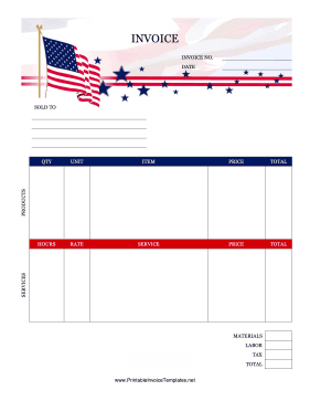 USA Invoice template