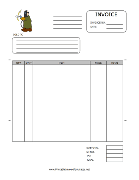 Welding Invoice template