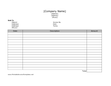 Simple Invoice template