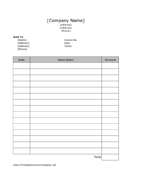 Simple Invoice template