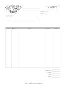 Christmas Holiday Invoice template