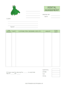 Clothing Rental Agreement template