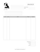 Dog Invoice template