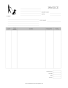 Dog Walking Invoice template