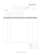 Generic Invoice template