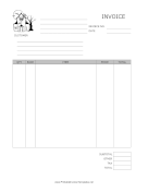 Halloween Holiday Invoice template