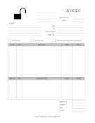 Locksmith Invoice