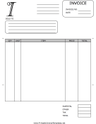 Monogram I Invoice