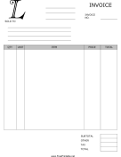 Monogram L Invoice