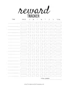 Reward Tracking Invoice template