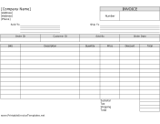 Discount Invoice